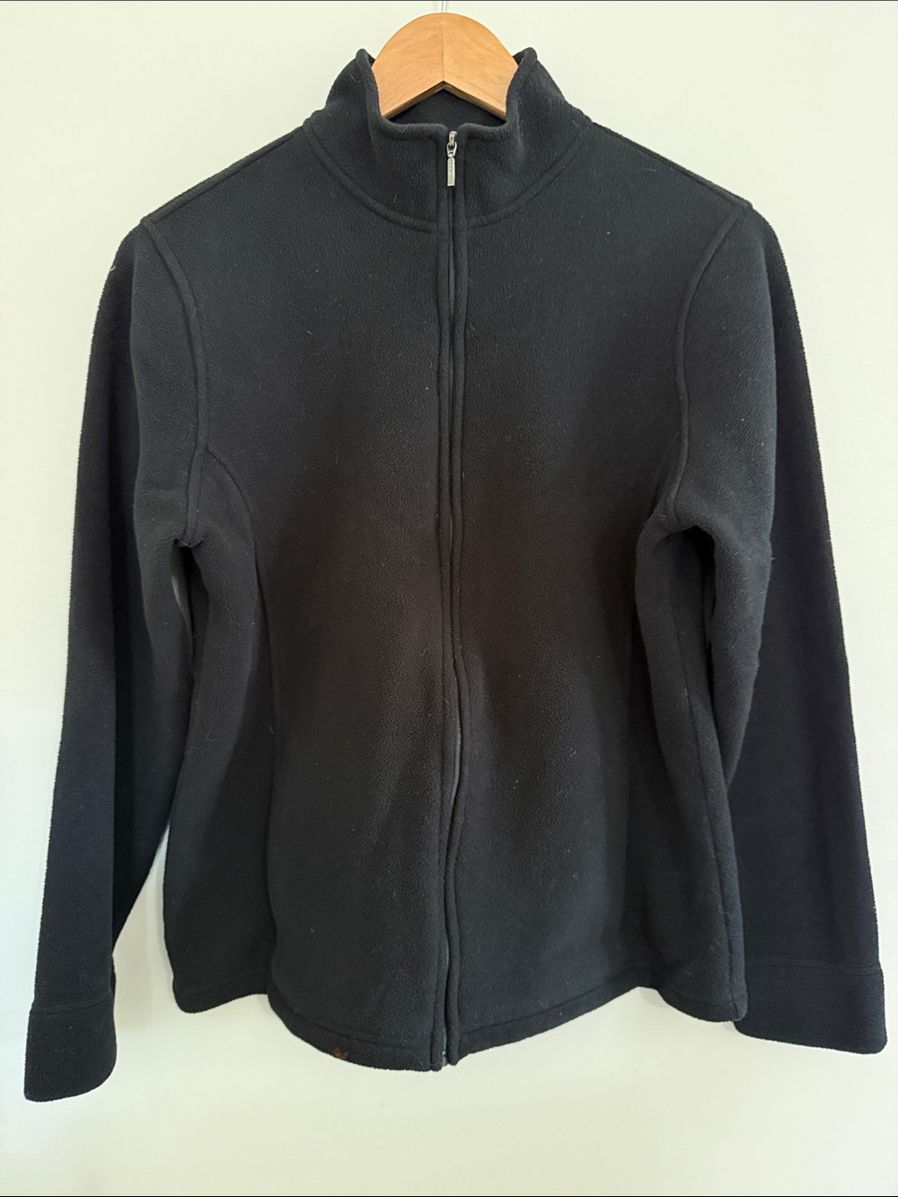 L.L. Bean Black Full‑Zip Fleece Jacket